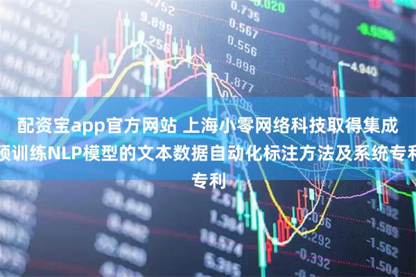 配资宝app官方网站 上海小零网络科技取得集成预训练NLP模型的文本数据自动化标注方法及系统专利